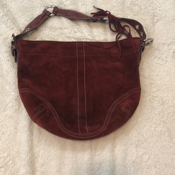 Coach Handbags - Coach suede hobo